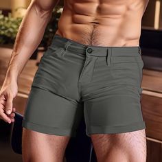 Category:WE-Pants; Season:Spring  Summer; Fabric:Polyester; Gender:Men's; Style:Casual,Fashion; Occasion:Holiday,Beach,Weekend; Fit Type:Regular Fit; Function:Comfort; Waistline:Mid Waist; Pattern:Plain; Design:Pocket,Buttons; Pants Type:Shorts,Work Shorts,Casual Shorts,Summer Shorts; Fly Type:Button; Front page:FF; Listing Date:05/21/2024; Production mode:External procurement; Hips:; Length:; Waist:; Pants Length:Short; products source:designer Cheap Men's Shorts With Hip Pockets, Stretch Solid Color Shorts For Vacation, Stretch Shorts With Pockets For Vacation, Mens 5 Inch Inseam Shorts, Adjustable Waist Solid Shorts With Built-in Shorts, Male Chest, Cheap Men's Bottoms With Built-in Shorts, Men’s Swim Shorts, Beach Weekend