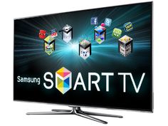 the samsung smart tv is on display