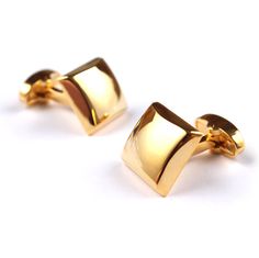 The Gold Cufflinks | Classic Domed Square Cufflink | Shirt Cuff Links | OTAA Classic Polished Cufflinks For Formal Occasions, Classic Polished Cufflinks For Formal Wear, Luxury Engraved Cufflinks For Business, Timeless Engraved Cufflinks For Business, Elegant Engraved Cufflinks For Business, Timeless Engraved Business Cufflinks, Luxury Polished Cufflinks For Formal Occasions, Luxury Polished Finish Cufflinks For Formal Occasions, Luxury Formal Jewelry With Polished Edges