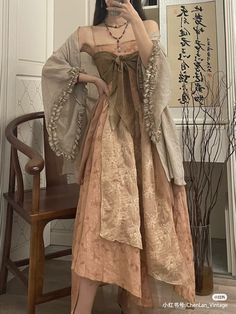 Fairytale Prom Dress, Vintage Slip Dress, Gowns Dresses Elegant, Fasion Outfits, Outfit Layout, Modest Dresses Casual, Kawaii Fashion Outfits, Layering Outfits