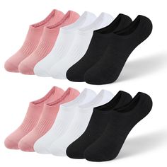 PRICES MAY VARY. MASSAGE SOCK BOTTOM: Our no show socks have massage bumps on the bottom, which not only relax your feet but also prevent slipping. These low cut socks are perfect for sports, yoga, running or just casual wear. They can also be paired with a variety of low-top shoes, including sneakers, tennis shoes, running shoes and boat shoes. NON-SLIP: These non-slip invisible socks are designed to prevent socks from slipping off during the day. The heel of the socks has a non-slip silicone s Socks For Flats, Low Cut Socks, Non Slip Socks, Invisible Socks, Running Socks, Socks For Women, Athletic Running, Liner Socks, Athletic Socks