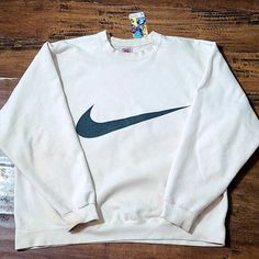 Vintage Nike Sweater Big Check Off White Center Rare Grey Tag Jordan Kobe Champion Jersey Vintage Nike Sweater, Sweaters Vintage, Nike Sweaters, Nike Sweater, Sweaters Crewneck, Vintage Nike, Nike Men, Jordan, Men Sweater