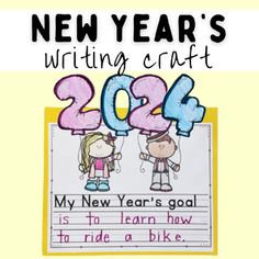 new year's writing craft for kids