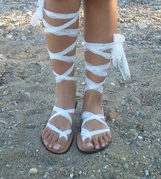 wedding sandals white wedding sandals beach by GreekSandalShop Lace-up Sandals For Summer Wedding, Summer Wedding Strappy Sandals, Summer Lace-up Sandals For Wedding, Summer Wedding Lace-up Sandals, White Lace-up Sandals For Beach, White Ankle Wrap Sandals For Festivals, Summer Wedding Lace-up Shoes, White Ankle Tie Lace-up Sandals For Summer, White Strappy Wedding Sandals