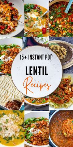 15 Best Instant Pot Lentil Recipes Lentil One Pot Recipes, Brown Lentils Instant Pot, High Fiber Instant Pot Recipes, Lentil Bean Recipes, Instant Pot Lentil Recipes, Instant Pot Lentils, Lentils Instant Pot, Lentil Recipes Easy