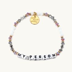 Little Words Project Bff My Person Bracelet Bestie Bracelets, Bracelets Bff, Little Words Project, Bff Bracelets, My Person, Your Person, Word Bracelet, Acrylic Letters, Crystal Beads Bracelet