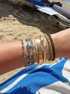 Hellenic Aesthetic, Perfect Bracelet Stack, Arm Candy Bracelets, Funky Bracelet, Greek Jewelry, Belt Jewelry, Summer Bracelets