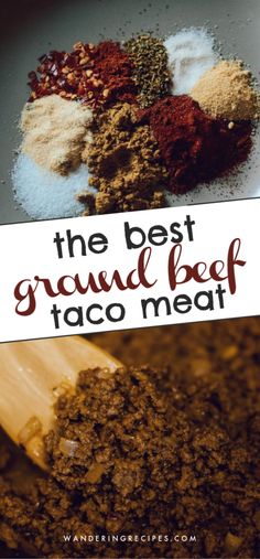 the best ground beef taco meat