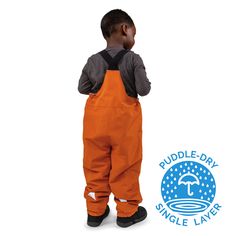 Gear up for muddy and rainy weather with our Puddle-Dry Bib Pants!           100% Waterproof: Fully taped seams and inner membrane. Fabric waterproof rating: 10000mm             Windproof & Breathable: Fabric active breathability of 5000g/m2/24h             Single Layer: Versatile for all seasons. Wear it on its own, or as a shell for layering. Temperature rating: 5° C             Gro-With-Me®: Adjustable shoulder straps and stirrups             Thoughtful Design: Roomy design, snap closures for Waterproof Outdoor Pants For Winter, Waterproof Outdoor Winter Pants, Waterproof Winter Pants For Outdoor, Winter Outdoor Waterproof Pants, Waterproof Pants For Winter Outdoor Activities, Waterproof Bottoms For Winter Outdoor Activities, Waterproof Pants For Outdoor Work In Winter, Sporty Waterproof Bottoms For Outdoor Work, Rainy Weather