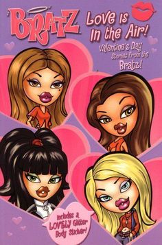 the cover to bratz love is in the air valentine's day storybook