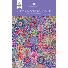 the front cover of jenny's kaleidoscope, featuring colorful flowers and leaves