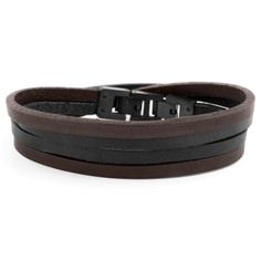 Black & Black Roy Leather Bracelet | In stock! | Lucleon Stackable Beaded Bracelets, Mode Mantel, Double Bracelet, Men's Bracelets, Brown Bracelet, Double Wrap Bracelet, Stylish Bracelet, Braided Leather Bracelet, Engraved Bracelet