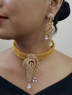 Artificial Jewellery Set, American Diamond Jewellery, Artificial Jewellery, Bollywood Jewelry, Diamond Alternatives, Pakistani Jewelry, Cubic Zirconia Jewelry, Indian Earrings, Jewellery Set