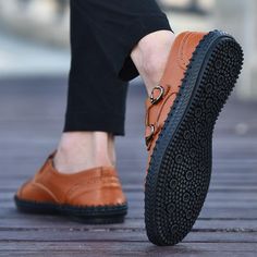 🔥 15% MORE OFF FOR ORDER OVER $89.95 USE COUPON CODE: saveme15 🔥 Creative stitching design deepens the personality of these casual leather loafers from Spring-Lime! Features: Made with maximum comfort and perfection to adore your personality. Available in exciting Light Brown , Black Raven or Russet Khaki colors. Highly Durable Super comfortable shoes, super flexible, skin friendly and light weight. These trendy sneakers are perfect for all fun days you could think of. Exclusively available at Casual Plain Toe Moccasins With Brogue Detailing, Casual Moccasins With Brogue Detailing, Casual Leather Closed Toe Business Shoes, Casual Closed Toe Leather Shoes For Business, Casual Brown Loafers With Brogue Detailing, Casual Leather Moccasins With Brogue Detailing, Casual Business Slip-ons For Spring, Casual Leather Brogue Shoes With Closed Toe, Casual Slip-ons With Brogue Detailing And Plain Toe