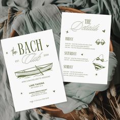 Get ready to make a splash with "The Bach Lake Club Invitation"! This editable template is perfect for organizing a bachelorette party or summer birthday celebration at the lake or beach. Send out stylish invites to your social club members or bachelorette squad with this printable invitation that features a fun and trendy design. With instant download and customizable details, planning your bachelorette weekend or lake birthday party has never been easier. Create lasting memories by using this Bachelorette Party Lake Weekend, Bachelorette Party Lake, Club Bachelorette Party, Club Invitation, Lake Birthday Party, Bachelorette Squad, Lake Birthday, Club Bachelorette, Bachelorette Invite