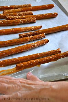 the pretzels are being prepared and ready to be baked in the oven for consumption