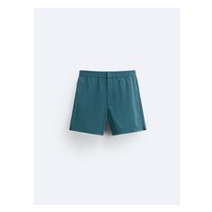 STRUCTURED REGULAR SWIM SHORTS Zara Bottoms With Built-in Shorts, Summer Shorts With Hip Pockets And 5-inch Inseam, Stretch Swim Trunks With Pockets, Sporty Bottoms With Patch Pockets, Solid Stretch Swim Trunks With Pockets, Stretch Cotton Swim Trunks With Elastic Waistband, Blue Short Bottoms With Patch Pockets, Zara Shorts With Pockets, Zara Green Short Bottoms