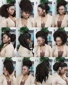 Pelo Afro, Hair Twist Styles, Natural Curls Hairstyles, Natural Hair Beauty, 4c Hair, Natural Hair Styles Easy