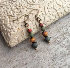 Boho Earrings Hippie Bohemian, Earrings Stack, Earthy Earrings, Beads Fashion, Earring Inspiration, Earthy Jewelry, Rustic Earrings, Earring Ideas