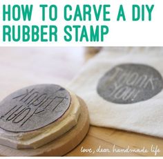 how to carve a diy rubber stamp with this easy and simple project for beginners