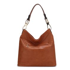 Our Dalila Shoulder Bag is a slouchy style you will carry time and again. Crafted from high-quality vegan leather and designed with gold-tone embellishments, this bag will become your perfect everyday accessory. Top zipper and top handle for hold, our Dalila handbag is a one-compartment bag. Unzips it to reveal a fully lined interior with slip pockets and a wall zippered pocket. The exterior features a back zip pocket to keep your small belongings and a front zippered pocket with beautiful, quil Chic Hobo Bag With Gold-tone Hardware For On-the-go, Everyday Hobo Shoulder Bag With Metal Hardware, Crossbody Hobo Bag With Metal Hardware For Daily Use, Faux Leather Shoulder Bag With Metal Hardware For Travel, Rectangular Hobo Bag With Metal Hardware For Daily Use, Faux Leather Bags With Metal Hardware For Everyday Use, On-the-go Hobo Bag With Metal Hardware, Daily Use Rectangular Hobo Bag With Metal Hardware, Everyday Hobo Shoulder Bag With Gold-tone Hardware