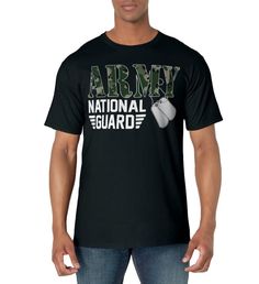 PRICES MAY VARY. Proud Army National Guard Military Family Veteran Army This Proud Army National Guard shirt can be worn to honor the fallen this Memorial Day, veterans for Veterans Day, to show support for military graduations or celebrations during the 4th of July/Independence Day. Patriotic matching shirts for your family. Lightweight, Classic fit, Double-needle sleeve and bottom hem Patriotic Black T-shirt For Veterans Day, Camouflage Cotton T-shirt With Letter Print, Patriotic Father's Day T-shirt With Letter Print, Patriotic Father's Day Letter Print T-shirt, Patriotic Letter Print T-shirt For Father's Day, Memorial Day Streetwear T-shirt With Letter Print, Black T-shirt With Graphic Print For Veterans Day, Black Graphic Print T-shirt For Memorial Day, Army T Shirt