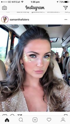 Carnaval Coachella Make-up, Glitter No Rosto, Look Da Festival, Karneval Diy, Glitter Face Paint, Make Carnaval