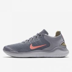 New In Box, With Lid! Nike Running Sneakers With Perforated Toe Box, Nike Casual Running Shoes With Perforated Toe Box, Nike Running Shoes With Speckled Midsole, Gray Running Shoes With Speckled Midsole, Box With Lid, Shoes Nike, Running Sneakers, Nike Free, Womens Shoes Sneakers