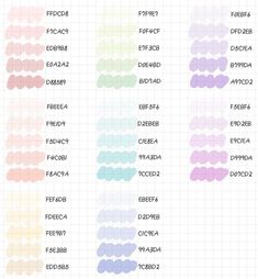 the color chart for different colors