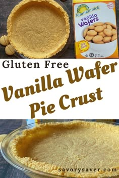 gluten free vanilla wafer pie crust is an easy dessert recipe for the whole family