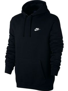 Nike Men's Sportswear Club Fleece Pullover Hoodie Simplicity defined, the warm and comfortable Nike NSW Club Fleece Pullover Hoodie is sure to become your favorite hoodie.  Body:80% cotton, 20% polyester, Rib:98% cotton/2%spandex, Trim:100% cotton  Attached paneled hood with drawstring  Regular fit is relaxed, but not sloppy, and perfect for workouts or everyday activities.  Slim ribbed cuffs and hem for a clean look  Brand mark embroidered at upper left chest. Available Sportswear Fleece Hoodie, Nike Moisture-wicking Athleisure Hoodie, Nike Hooded Hoodie For Sports Season, Nike Hoodie For Sports Season, Nike Crew Neck Hoodie For Gym, Nike Hoodie With Adjustable Hood For Gym, Nike Long Sleeve Hoodie For Light Sports, Nike Cotton Hoodie With Moisture-wicking, Nike Cotton Moisture-wicking Hoodie