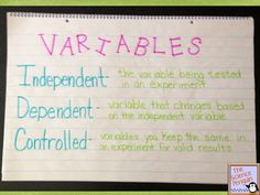 a whiteboard with writing on it that says variablely and not even independent controls