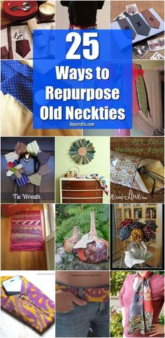 the cover of 25 ways to repurpose old neckties