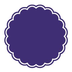 a purple circle on a white background