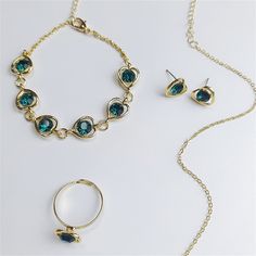 Style: Cute/Romantic Gender: Women Material: Metal Fine or Fashion: Fashion Jewelry Sets Type: Necklace/Earrings/Ring/Bracelet Item Type: Jewelry Sets Cuban Chain Men, Friend Bracelets, Necklace Ring, Fashion Jewelry Sets, Party Jewelry, Colorful Heart, Bracelet Necklace, Stud Earring, Set For Women