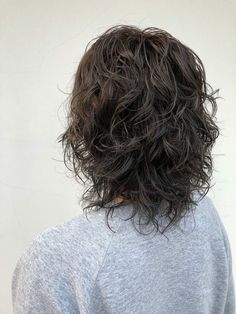 Shirt Curly Shag Haircut, Lightly Permed Hair, Short Curly Butterfly Haircut, Shaggy Bob Thick Wavy Hair, Wolfcut Curly Hair Medium, Shag Haircut Back View, Shag Mullet Wavy Hair, Wolfcut Curly Hair Short, Wolfcut Wavy Hair