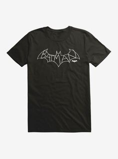 Batman Outline Logo T-Shirt Black Ring-spun Cotton Top With Logo Print, Black Logo Print Tops In Ring-spun Cotton, Batman Outline, Right Arrow Icon, Bat Man, Batman Shirt, Man Shirt, Cricut Svg, Mens Graphic Tee