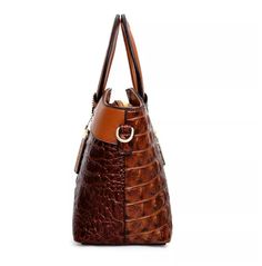 Retro Women's Crocodile pattern Leather Handbag Crossbody Clutch Shoulder Bag | eBay Brown Crocodile Pattern Shoulder Bag For Business, Business Brown Crocodile Pattern Bag, Classic Brown Crocodile Pattern Shoulder Bag, Classic Brown Bag With Crocodile Pattern, Brown Crocodile Pattern Travel Shoulder Bag, Handheld Leather Satchel With Crocodile Pattern, Brown Crocodile Pattern Satchel For Business, Brown Crocodile Pattern Handheld Bags, Brown Handheld Bag With Crocodile Pattern