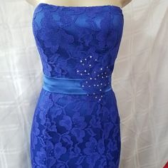 Nwt Fashion Long Evening Lace Dress Corset On Back Color: Royal Blue Size:M Lace Dress Corset, Lace Party Dress, Dress Corset, Lace Party Dresses, Lace Evening Dresses, Corset Dress, Dance Dresses, Evening Gowns, Lace Dress