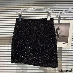 Olivia Mark - Sequin Sparkle Bodycon Skirt for Junior Fashionistas - Stylish and Chic Mini Skirt Chic Mini Skirt, Elegant Midi Skirt, Sequined Skirt, Spring Girl, Half Skirt, Bodycon Skirt, Elegant Skirt, Skirt Women, Body Con Skirt