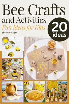 bee crafts and activities fun ideas for kids to do at home or in the classroom