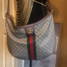 Large Gucci Hobo In Very Good Condition. See Photos For Dimensions. Comes With Dust Bag. Gucci Luxury Hobo Bag For Daily Use, Luxury Gucci Hobo Bag With Main Compartment, Gucci Luxury Shoulder Hobo Bag, Gucci Hobo Shoulder Bag With Gold-tone Hardware, Vintage Gucci Shoulder Bag With Gold-tone Hardware, Bags Gucci, Gucci Bags, See Photo, Limited Time