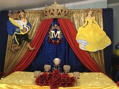 the beauty and the beast themed birthday party