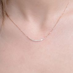 "Solid Gold Diamond Necklace, Bar Necklace Diamond, High Quality Necklace, Valentine's Day Gif, Exculusive Gift, Christmas Gift, Special Gift * Made to Order * Gold KT: 14K or 18K * Custom Gold Color: Rose Gold, Yellow Gold, White Gold * Total CTW: 0.30 ctw * Diamond Color-Clarity: E Color VS Clarity If you have any additional questions about this necklaces, just hit the \"Message \" button and we will get back to you within a few hours. ★ ★ ★ Each order will be beautifully packaged for gift giv Minimalist Bar Necklace With Single Cut Diamonds For Gift, Diamond Bar Necklace With Diamond Accents As Gift, Yellow Gold Bar Necklace With Diamond Accents As Gift, Elegant Single Cut Diamond Bar Necklace For Gifts, Diamond Bar Necklace Fine Jewelry Gift, Fine Jewelry Diamond Bar Necklace As Gift, Diamond Bar Necklace Gift Fine Jewelry, Fine Jewelry Diamond Bar Necklace Gift, Handmade Diamond Necklaces For Anniversary