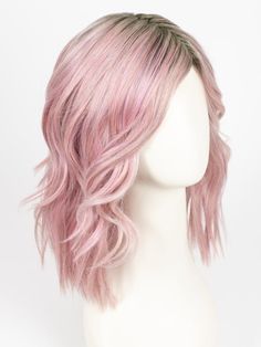 PINK | Dusty Pink with a Darker Root Platinum Highlights, Blonde With Dark Roots, Light Auburn, Pale Blonde, Honey Blonde Highlights, Light Ash Blonde, Medium Blonde, Cool Blonde, Natural Blondes