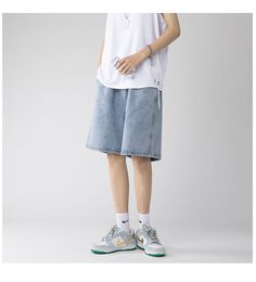 Take a trip back to the 90s with our light blue men's jeans shorts from our 2023 Summer Collection! These rock-washed shorts feature a mid-waistline fit and knee-length hem. making them perfect for a subtle. enduring look. The drawstrings closure will give you a secure shape no matter the occasion. Whether you're hitting the beach or just hanging out with friends. these shorts will have you looking and feeling your best. Distinctive Features: 90s Style: Get your vintage on with these ultra-stylish shorts that will take you right back to the Nineties. Stonewashed: Enjoy the unique faded color of these shorts that will only look better with time. Knee Length Hem: Get a traditional look with these shorts that will stay in couture for years to come. Mid-Rise Fit: Get a relaxed cut without sacr Blue Knee-length Summer Jeans, Washed Blue Shorts For Summer Streetwear, Summer Streetwear Washed Blue Shorts, Medium Wash Knee-length Denim Shorts, Casual Light Wash Jean Shorts For Streetwear, Blue Knee-length Jean Shorts For Streetwear, Knee-length Denim Blue Shorts, Casual Light Wash Shorts For Streetwear, Medium Wash Shorts For Summer Streetwear