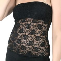 Great As A Tank Top Or Layer Under Your Blazer Or Top. Best Part It's Very Feminine And Sexy. Stretch Lace With Modesty Panel On Top And Sheer Stretch Lace On The Bottom. Sizes S M L Xl Great As A Tank Top Or Layer It Under A Blazer, Or Blouse. 90% Nylon 10 Spandex (Available Only In White Color) Spring Bandeau Lace Top, Spring Lace Bandeau Top, Lace Bandeau Top For Spring, Lace Tube Top With Built-in Bra For Summer, Fitted Bandeau Camisole For Party, Party Bandeau Camisole, Stretch Lace Strapless Tube Top, Lace Sleeveless Tube Top For Summer, Fitted Lace Bandeau Top