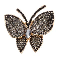 Description This delicate brooch pin is made of top-class material with great workmanship for long-term use. Well decorated, it comes with an attractive look, which will make your costume more unique. gift for friends and family, they will love it. Features - Color: Black. - Material: Alloy. - Size: About 4.50X4.00X1.00cm/ 1.77X1.57X0.39inch. - They are made of premium material with exquisite workmanship, which will make you look more elegant and attractive. - It is not only a perfect choice for Safety Pin Diy, Pin Diy, Lovely Cat, Butterfly Pin, Well Decor, Butterfly Brooch, Crystal Brooch, Pin Jewelry, Rhinestone Jewelry