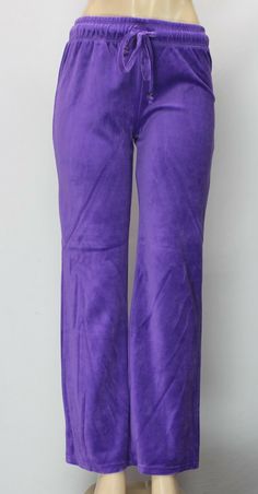 Westbound Women's Pull On Pants Purple Velvet Size S. Measurements laying flat: Waist: 14" (Unstretched) Inseam: 31" Rise: 10" Hips: 20" Leg Opening: 9'' Customer satisfaction is my goal. For any further questions, inquiries, or assistance PLEASE feel free to contact me. I will resolve all problems and make sure you are satisfied! Thanks for Looking!!! 112320001-20 Stretch Full Length Purple Pants, Purple Relaxed Fit Full Length Bottoms, Full Length Purple Pants, Purple Full Length Relaxed Fit Bottoms, Purple Straight Leg Pants With Elastic Waistband, Stretch Straight Leg Purple Pants, Trendy Non-stretch Purple Bottoms, Purple Straight Leg Stretch Pants, Purple Stretch Straight Leg Pants