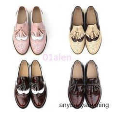 Womens Retro Slip On Brogue Flat Oxfords Wing Tip Leather SHoes Tassel Pump Hot Color:Nude Beige Material: Leather Shipping ●    Items will be sent within 5 days of payment verification,  excluding customized products. ●     Items will be shipped from China. Delivery time may vary due to different countries, public holidays, customs issues, logistic arrangements, etc.  Return Policy ●  If you want to return an item, it must be in an unused condition. ● All returning postage costs will be the responsibility of the buyers. Feedback ●      We appreciate your business and strive to improve our customer service and our commitment to quality. ●      We will leave positive feedback immediately after payment is received. ●      We appreciate positive feedback as much as you do. ●     If for some r Hoka Women, Tassel Shoes, Bags Online Shopping, Oxford Flats, Latest Shoe Trends, Brogue Shoes, Shoes White, Leather Tassel, Womens Oxfords